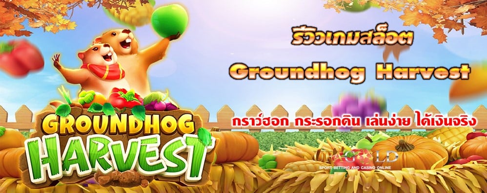 รีวิวเกมสล็อต Groundhog Harvest